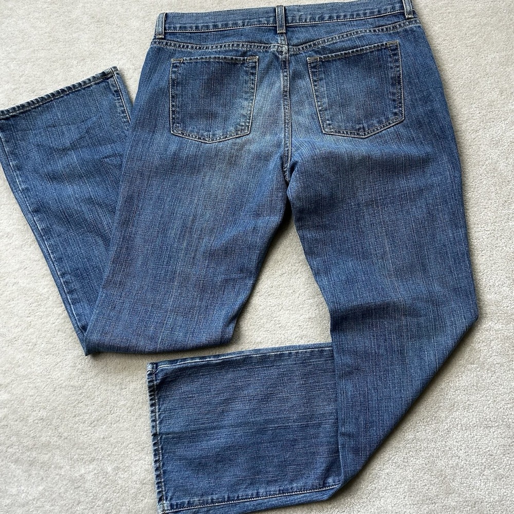 Vintage Y2K Old Navy Boot Cut Jeans Womens 33x32 Low Rise Denim - Picture 2 of 9